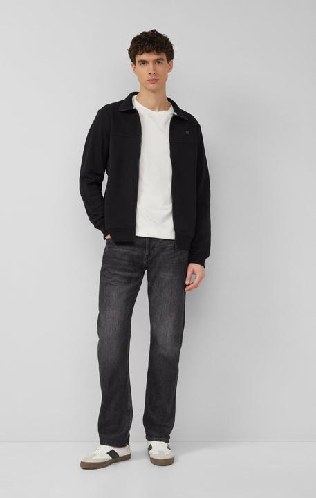 Produktbild s.Oliver Sweatshirt Jacke Sweatshirt-Jacke mit Stehkragen und Eingrifftaschen (S)