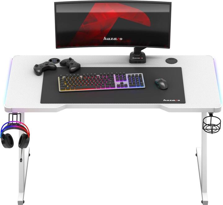 Produktbild Huzaro Biurko gamingowe Hero 2.5 White RGB