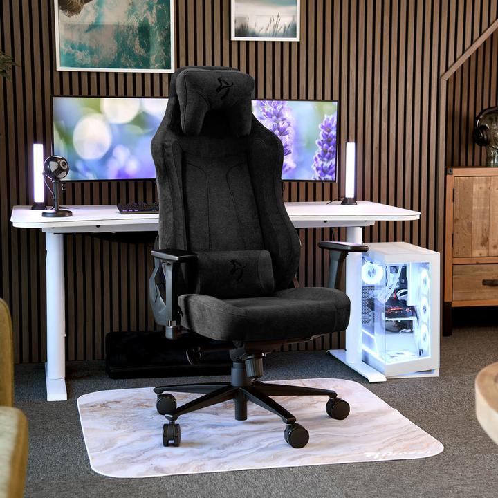 Actual product image Arozzi Gaming Stuhl Vernazza Pure Black SoftFabric