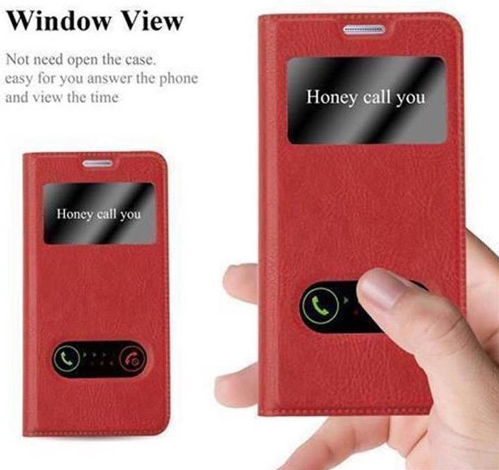 Actual product image Cadorabo Book with View double window cover (Samsung Galaxy A5 (2017))