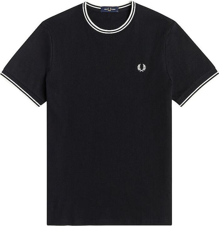 Actual product image Fred Perry Double stripe T-shirt (S)
