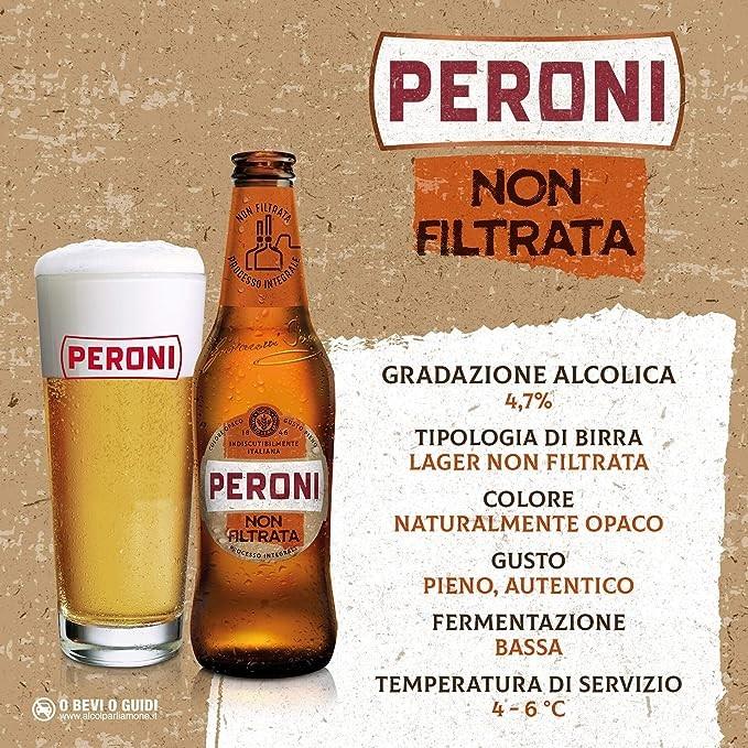 Immagine prodotto Peroni NON FILTRATA box / (24 x 33 cl)