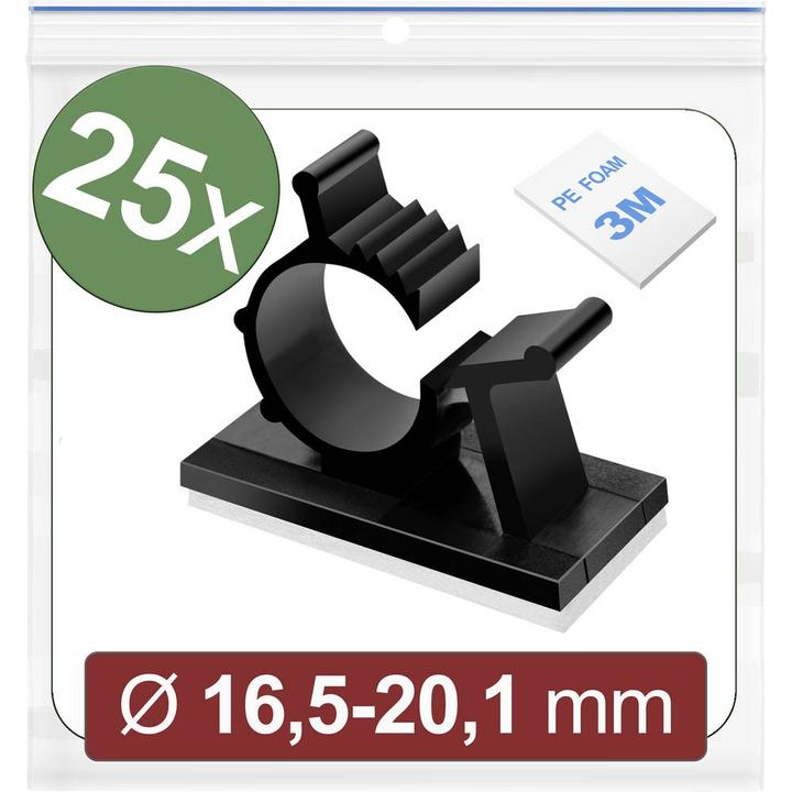 Quadrios 24CA453 Befestigungssockel selbstklebend 24CA453 Bündel-Ø-Bereich 16.5