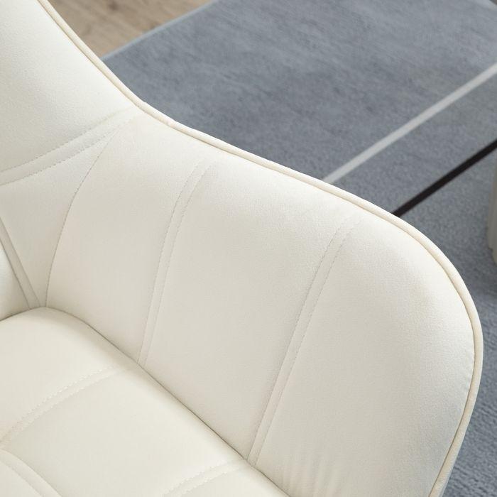 Image du produit Swisshandel24 Fauteuil individuel Fauteuil relax avec aspect velours, pieds surélevés scandinave Fauteuil