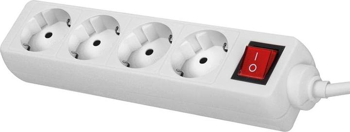 Image du produit Perel Bandeau de 4 prises avec interrupteur 3m (4x, CEE 7/4, 3 m)