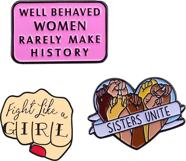 Produktbild JTI 3x Emaille Pins - Feminismus