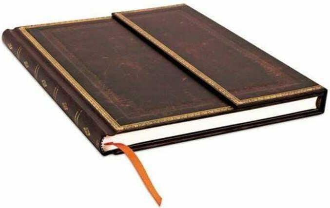 Produktbild Paperblanks Schwarzes Marokkoleder (A5, Liniert, Harter Einband)