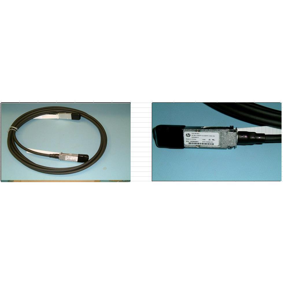 HPE Assy 40G QSFP+ to QSFP+ DAC 3m (3 m), Netzwerkkabel