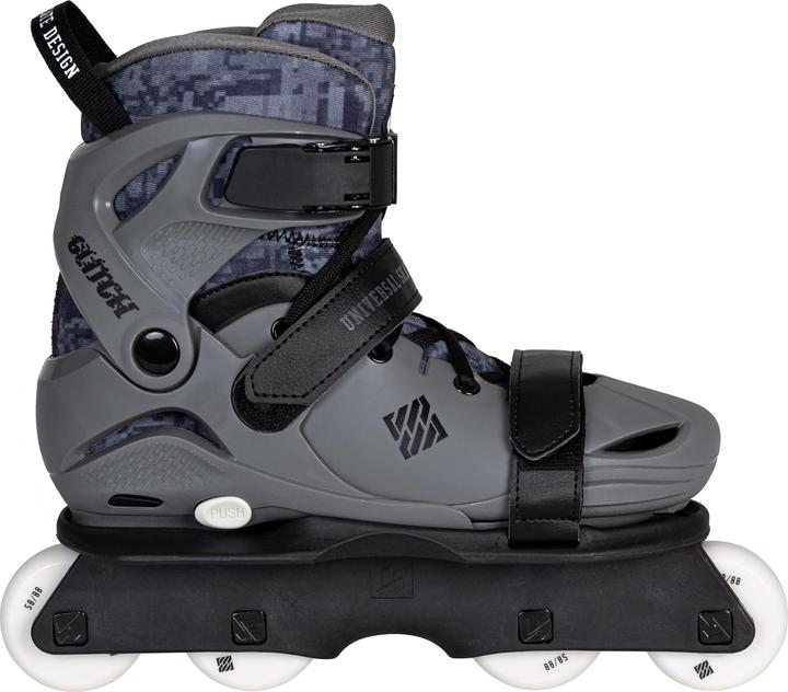 Produktbild Powerslide Rollschuhe Glitch adj. GrauSchwarz 35-38 (37)