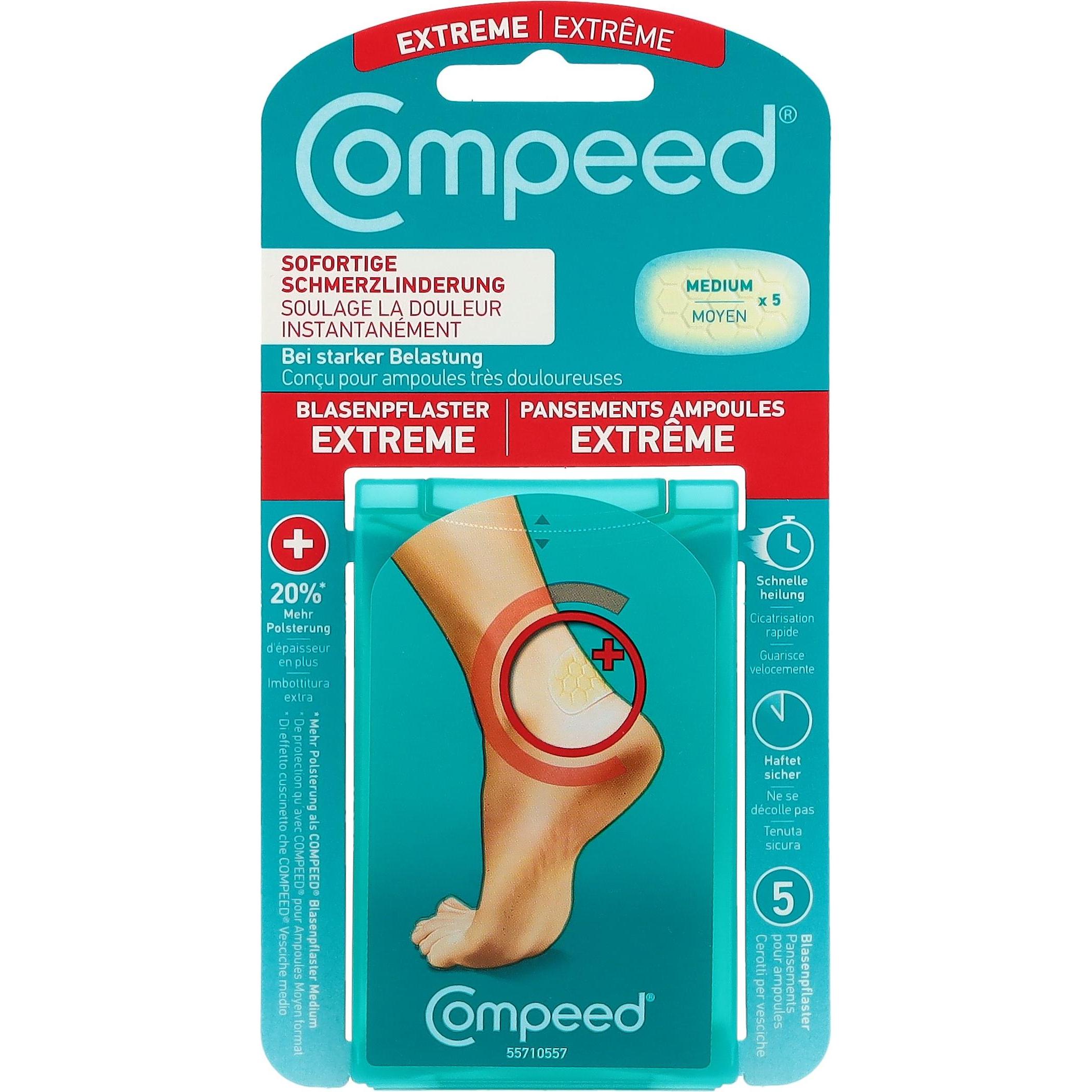 Compeed, Pflaster, Blasenpflaster medium Extreme (5 x)