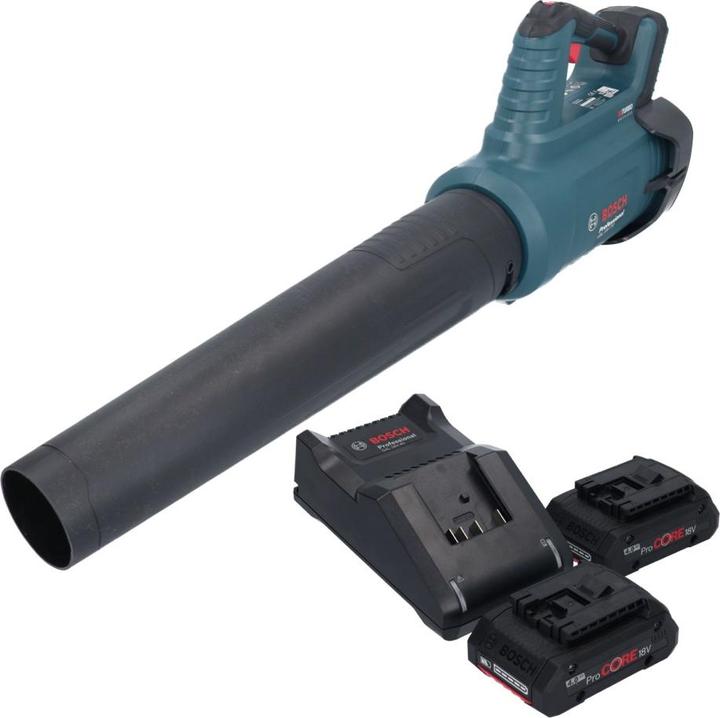 Produktbild Bosch Professional Bosch GBL 18V-750 Professional Akku Gebläse 18 V BITURBO Brushless + 2x ProCORE Akku 4,0 Ah + (Akkubetrieb, Laubbläser)