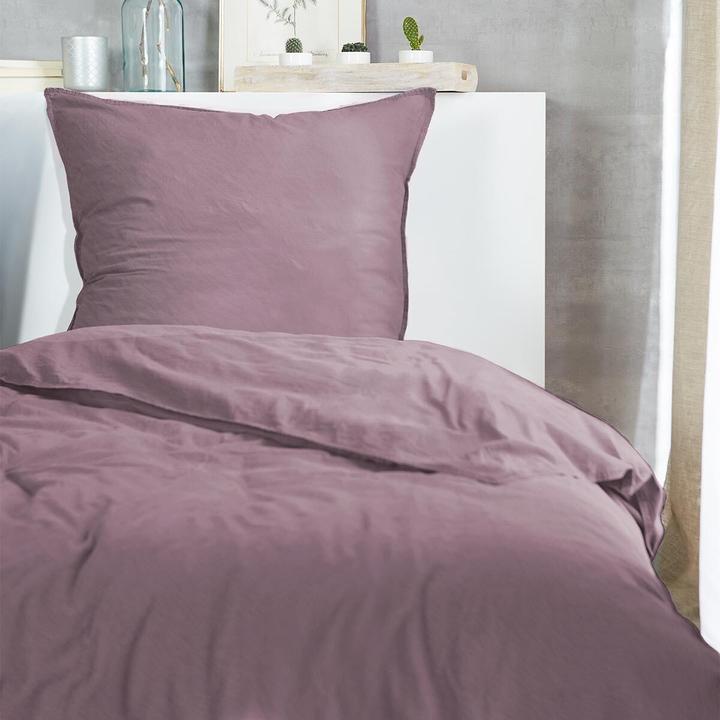 Image du produit H.G. Hahn-Haustextilien Hahn Flanell Bettwäsche Stone-Washed (Set de linge de lit, 135x200 cm + 80x80 cm)