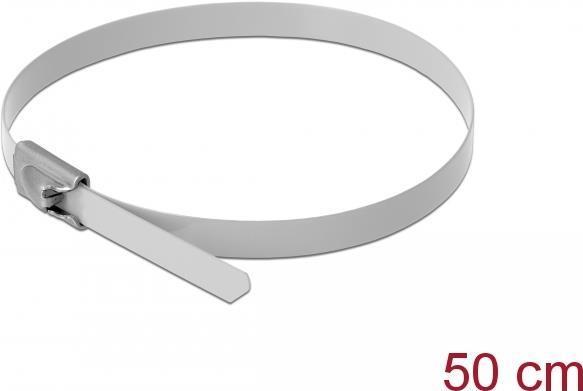 Produktbild Delock Edelstahlkabelbinder 500x4,6 10 Stk. (Metallkabelbinder, 500 mm, 10 Stk.)