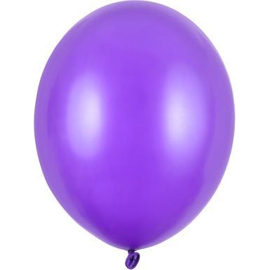 Partydeco Luftballons 12cm Violett metallisch (100Stk)