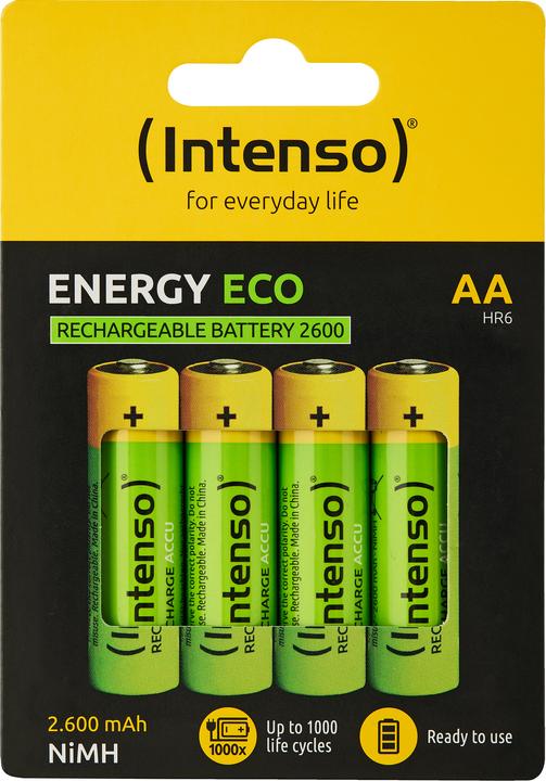 Productafbeelding Intenso Energie Eco AA HR6 (4 Pcs., AA, HR6, 2600 mAh)