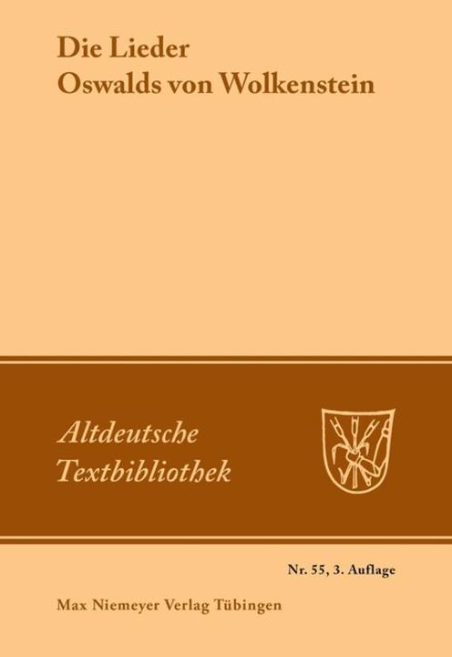 Produktbild Die Lieder (Deutsch, 1987)