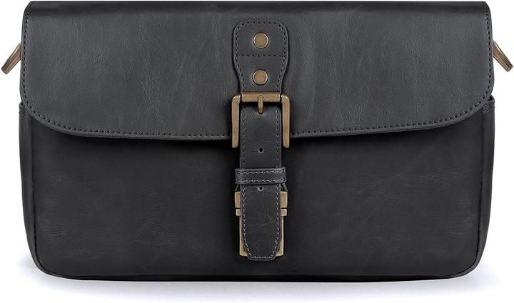 Produktbild MegaGear Ledertasche für Kamera (Kamera Schultertasche)