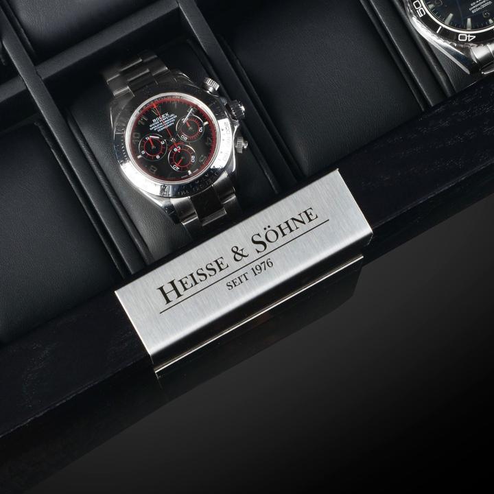 Produktbild Heisse & Söhne Uhrenbox Monteray 10 Esche - Schwarz Seidenmatt