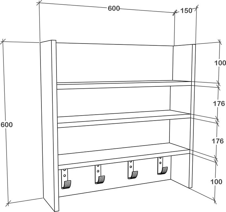 Produktbild VCM Esilo (60 x 60 x 15 cm)