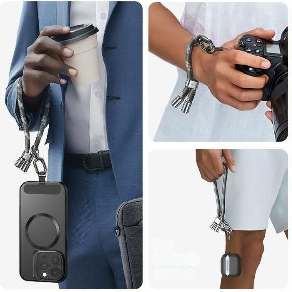 Actual product image Usams Uniwersalna smycz do telefonu 34cm szary/grey ZB282GS01 (US-ZB317)