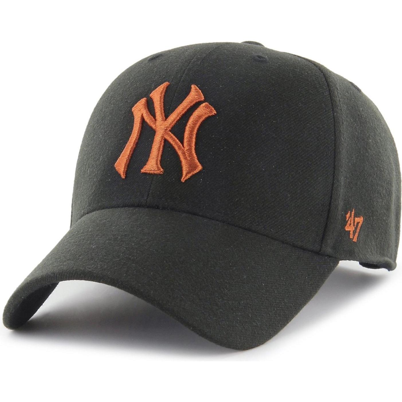 47 Brand, Herren, Cap, Curved MLB New York Yankees, Schwarz, (One Size)