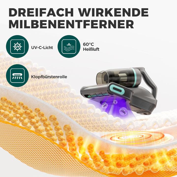Produktbild Haushof Milbensauger mit UV Licht und Heissluft-Funktion