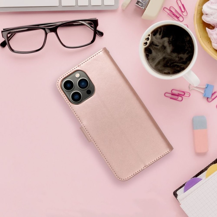 Produktbild Forcell Back panel cover OEM MEZZO Book case for XIAOMI Redmi 10C mandala rose gold (Xiaomi Redmi 10C)