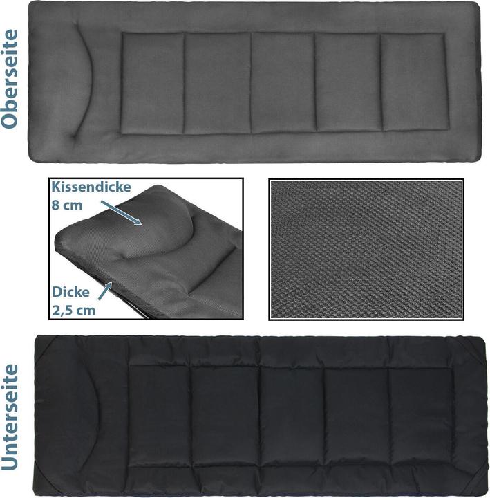 Image du produit Feldbett Campingbett mit Matraze - klappbar - Blau