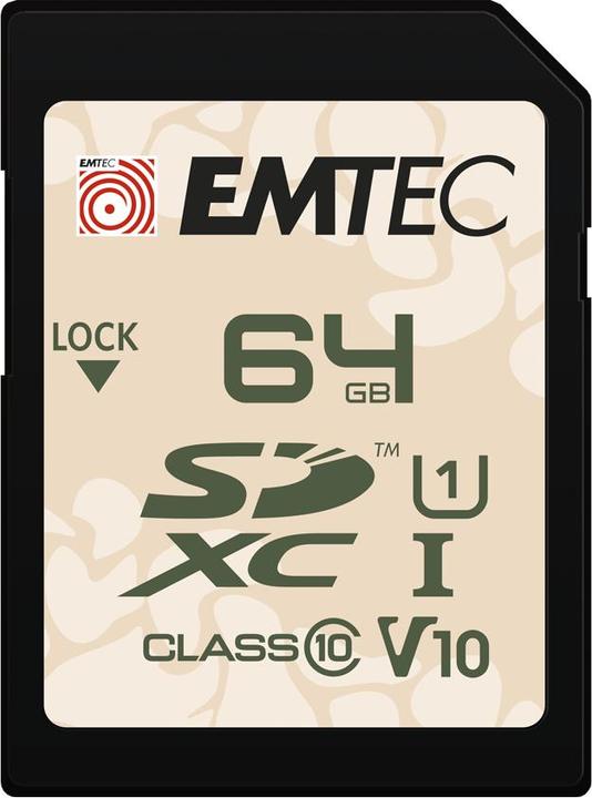 Produktbild Emtec SD 64GB UHS-I U1 V10 Outdoor (64 GB, SDXC, U1, UHS-I)