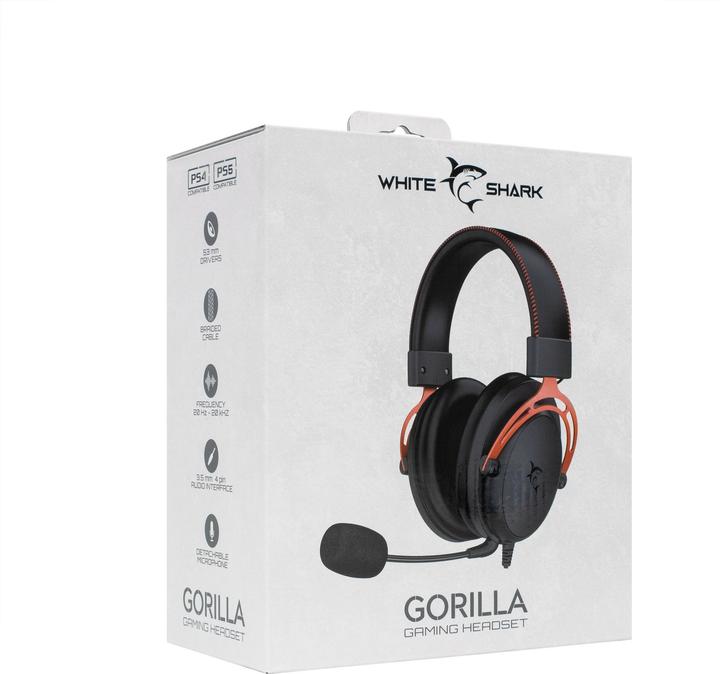 Image du produit White Shark GH-2341 Gorilla Noir/Rouge (Filaire)