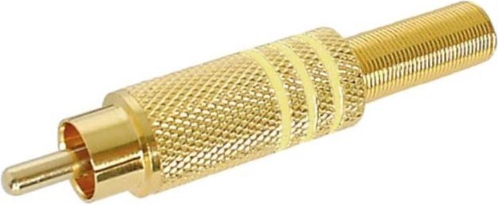 Immagine prodotto Velleman Spina Rca Maschio Oro Giallo