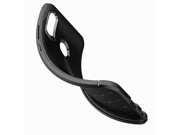 Actual product image Screenguard Huawei P Smart 2019 Sleeve Leather Design TPU Cover (Huawei P Smart+ (2019))