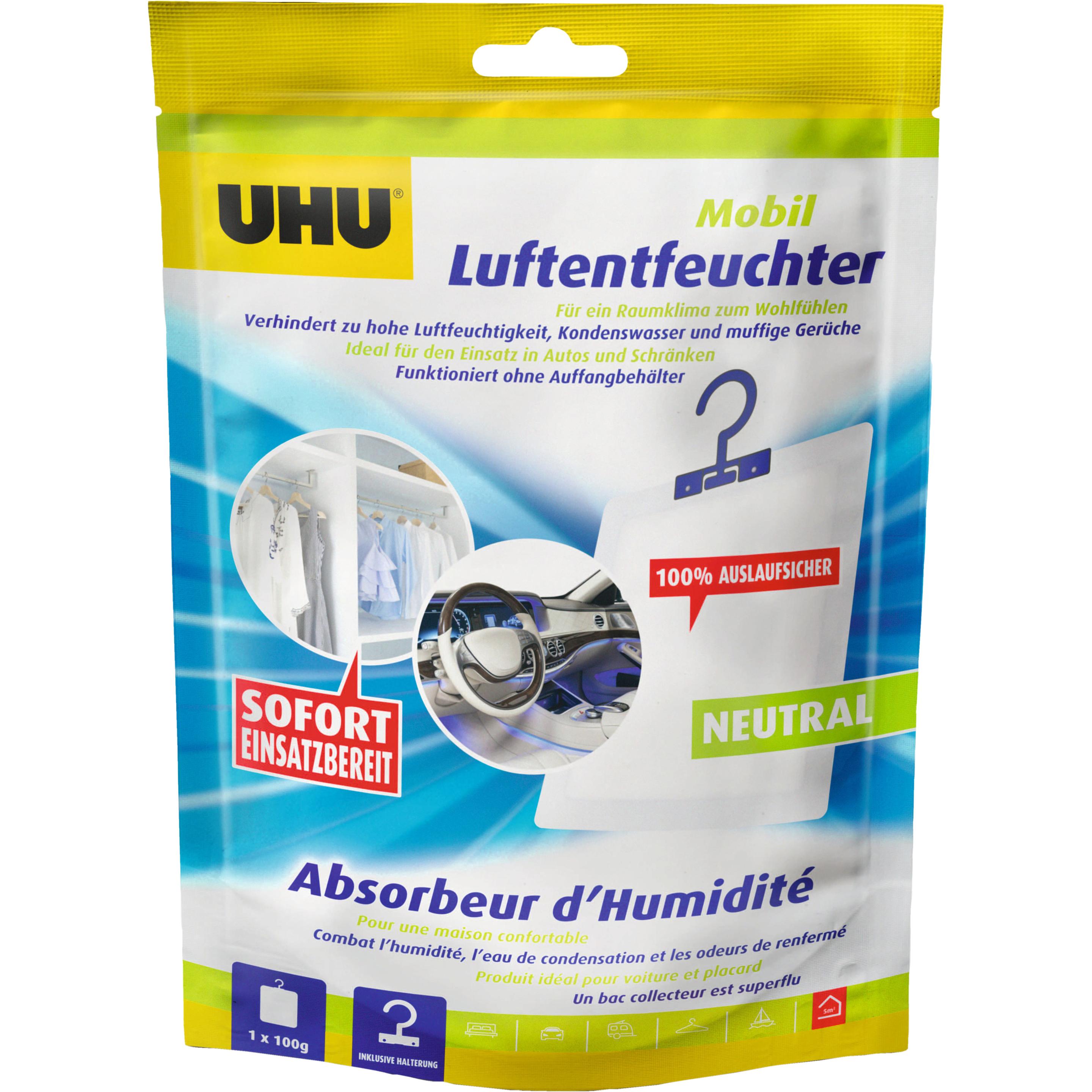 UHU Airmax mobil, Luftentfeuchter, Weiss