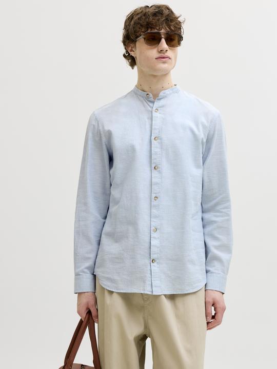 Actual product image Jack & Jones Jjesummer Linen Blend Band Shirt L/S Sn (XL)