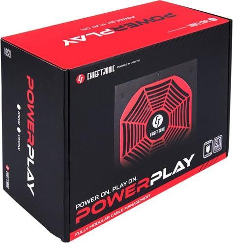 Actual product image Chieftec POWERPLAY GPU-850FC 80 PLUS PLATINUM (850 W)