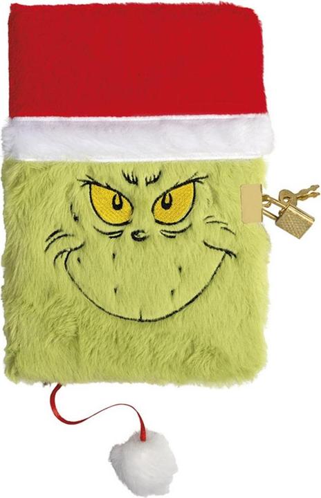 Image du produit Totum Carnet de notes Fluffy Grinch (A5, À rayures)