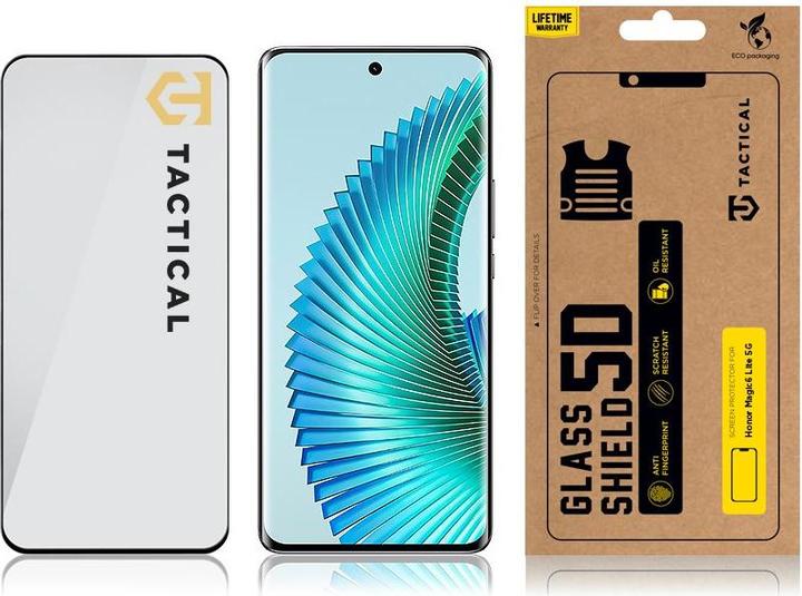 Immagine prodotto Tactical Schermo di vetro 5D per Honor Magic6 Lite 5G Nero (1 pz., Honor Magic6 Lite)