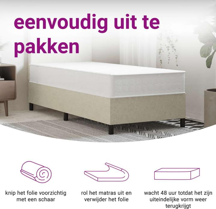 Produktbild vidaXL Taschenfederkern-Matratze (Schaumstoffkern, 90 x 200 cm)