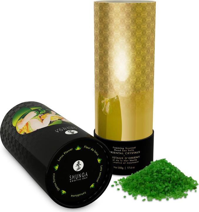 Actual product image Shunga Oriental Crystals Bath Salts Lotus Flower 500 gram (Bath truffles)