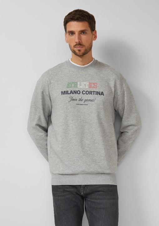Produktbild s.Oliver Sweatshirt Weiches Sweatshirt mit Artwork im Relaxed Fit (M)