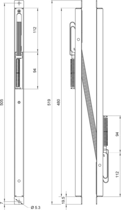 Produktbild MSL Kabelübergänge verdeckt KÜ 10314-40-20-00