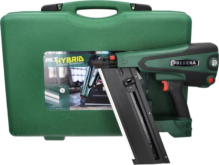 Actual product image Prebena PKT-8-RKP100 Battery hybrid nailer 18 V 65 - 100 mm Solo + case - without battery, without charger
