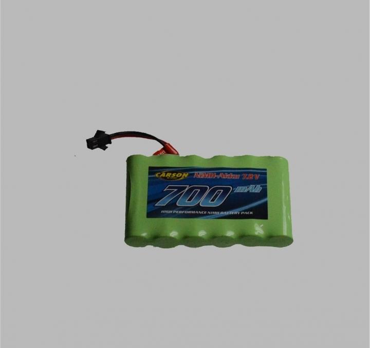 Actual product image Carson Replacement battery NIMH 7.2V 700 MAH JST connector (7.20 V, 700 mAh)
