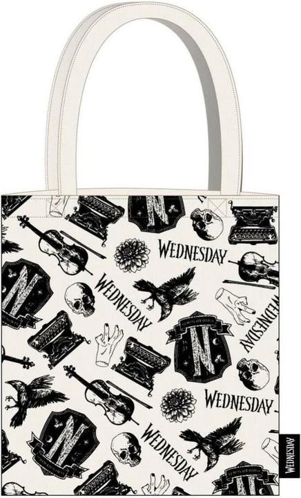 Cerda MERCREDI - Symboles - Tote Bag - 36x39cm