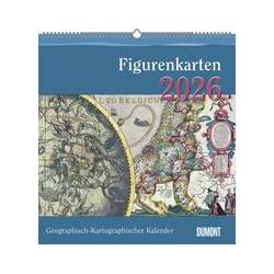 DuMont Geographisch-KartographischerKalender2026-Figurenkarten-Wand-Kalendermit (45 x 48 cm) (56562674)