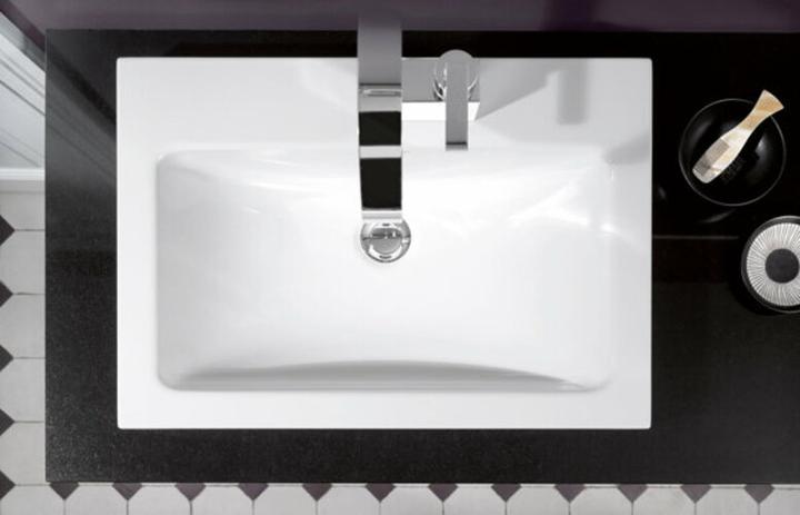 Produktbild Alape Aufsatzbecken AB.R585H.1, rechteckig B: 585mm H: 143mm T: 405mm, 3202000000, weiss (405 mm, 585 mm)