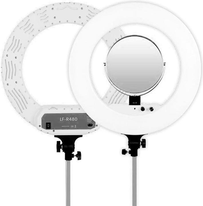 Image du produit Caruba Vlogger 18 pouces rond LED Set PRO avec sac Blanc (Éclairage annulaire, Lumière vidéo)