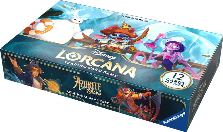 Produktbild Disney Lorcana Trading Card Game: Azurblaues Meer - Booster Display mit 24 Booster Packs (Deutsch (Deutsch, Booster Display)
