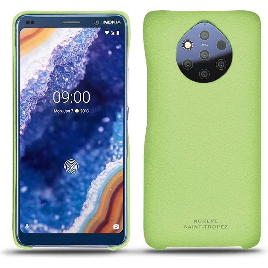 Noreve Lederschutzhülle (Nokia 9 PureView), Smartphone Hülle, Grün