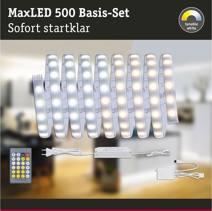 Immagine prodotto Paulmann Set di strisce MaxLED 500 (Bianco, 300 cm, Interno)